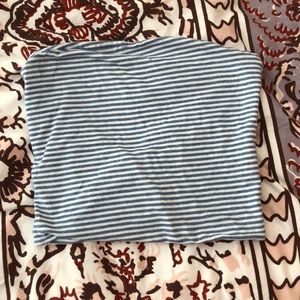 Striped brandy tube top